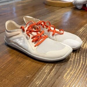 Vivo Barefoot Cream and Orange Shoes